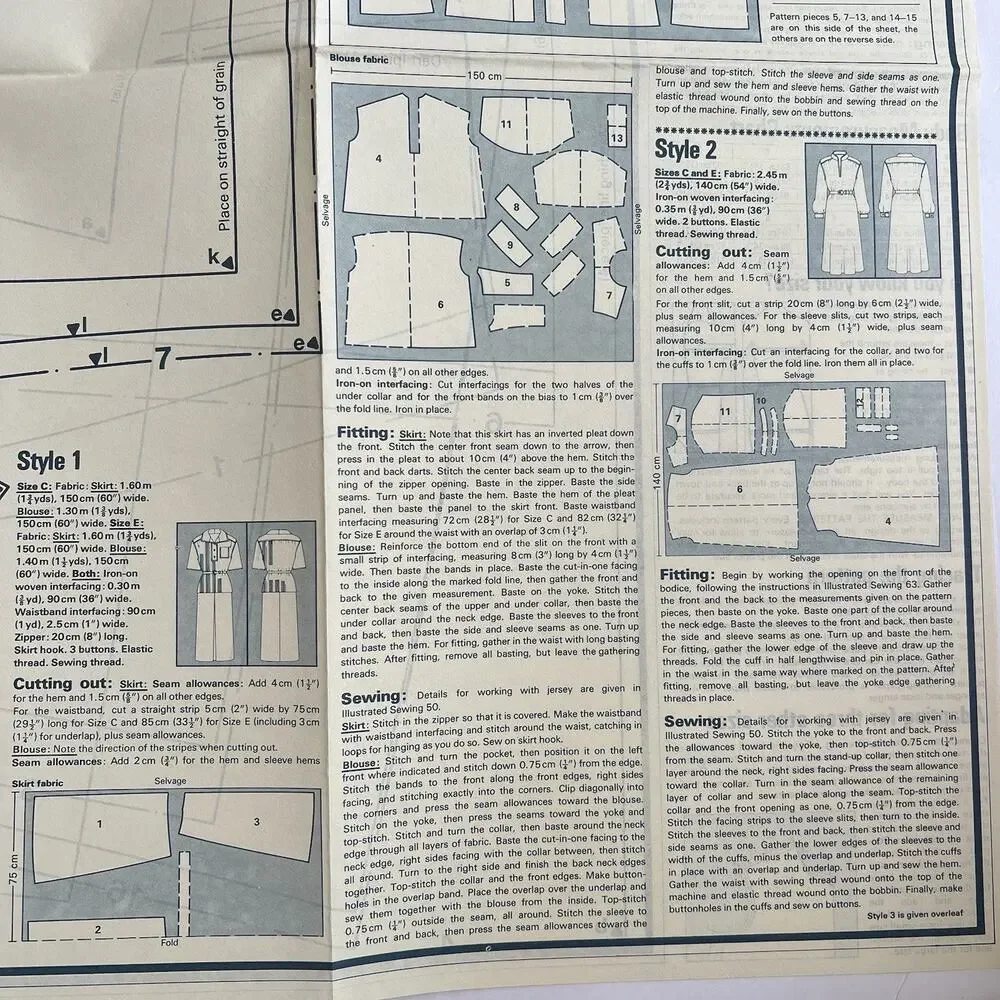 Vintage Designer Sewing Patterns Uncut Lot Of 4 Dresses Plaid Jackets Summer 70s